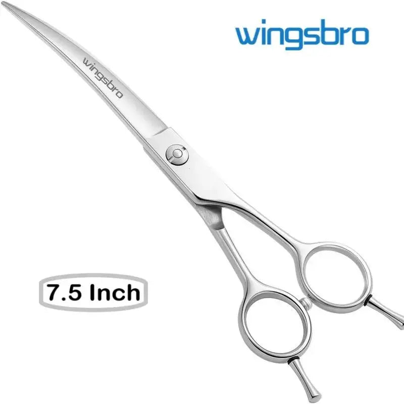 7.5" Curved Dog Grooming Scissors , Professional Pet Curved Scissors Dog Scissors Cat Curved Scissors